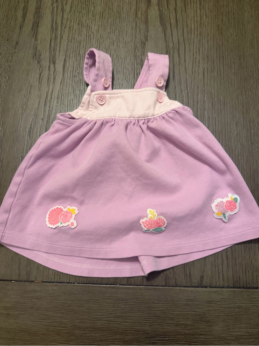 Toffy House Pink Floral Embroidered Girls' Casual Dress Sz 6-9 months